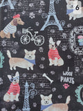 Dogs in Paris Over the Collar Pet Bandana