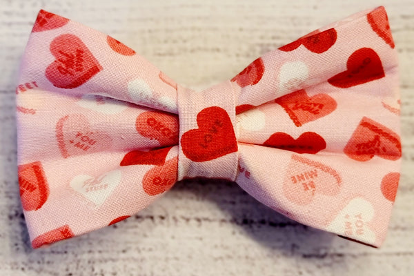 Love Hearts Pet Bow tie