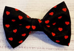 Mini Red Hearts Pet Bow tie