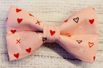 Hearts and X's Pet Bow tie